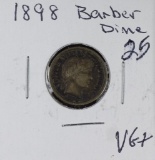 1898 - BARBER DIME - VG+