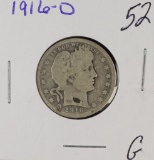 1916-D BARBER QUARTER - G