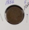 1856 - UPRIGHT 5 BRAIDED HAIR LARGE CENT - F