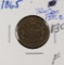 1865 - TWO CENT PIECE - F