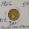 1926 - GOLD $2.5 INDIAN HEAD QUARTER EAGLE - BU