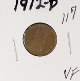 1912-D LINCOLN CENT - VF