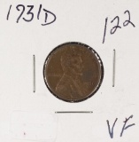 1931-D LINCOLN CENT - VF