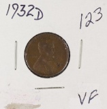 1932-D LINCOLN CENT - VF