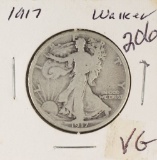 1917 - LIBERTY WALKING HALF DOLLAR - VG
