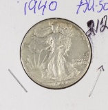 1940 - LIBERTY WALKING HALF DOLLAR - AU