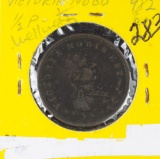 WELLINGTON VICTORIA NOBIS HALF PENNY TOKEN