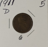 1911-D LINCOLN CENT - G