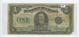 SERIES OF 1923 - CANADIAN (DOMINION) ONE DOLLAR NOTE