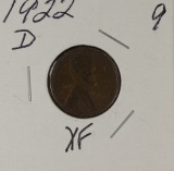 1922-D LINCOLN CENT - XF