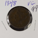 1848 - BRAIDED HAIR LARGE CENT - VG