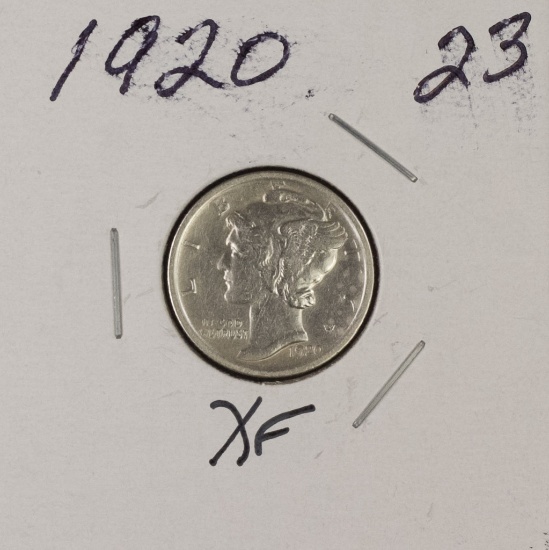 1920 - MERCURY DIME - XF