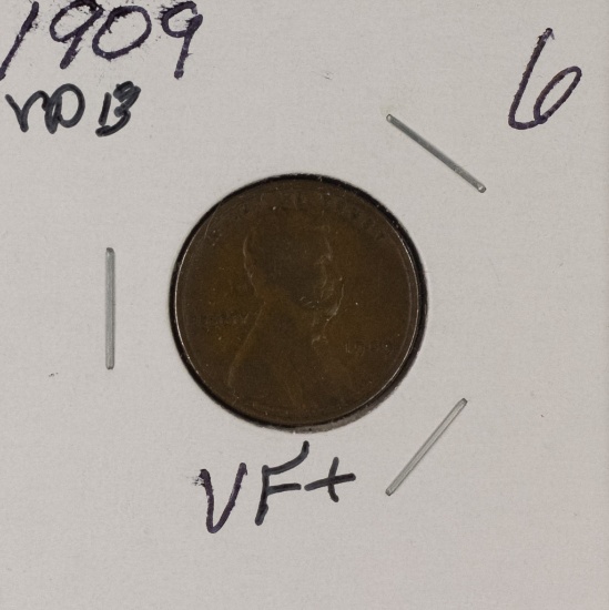 1909-VDB LINCOLN CENT - VF