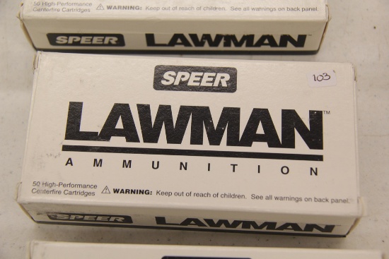 1 Box of 50, Speer Lawman, 9 mm Luger 115 gr