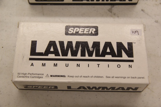 1 Box of 50, Speer Lawman, 9 mm Luger 115 gr