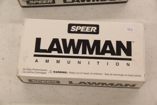 1 Box of 50, Speer Lawman, 9 mm Luger 115 gr