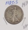 1935-S WALKING LIBERTY HALF DOLLAR - VF