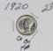 1920 - MERCURY DIME - CH BU