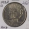 1922-D PEACE DOLLAR - AU