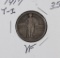 1917 - TYPE I STANDING LIBERTY QUARTER - VF