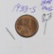 1938-S LINCOLN CENT - BU - RED