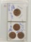 LOT OF 4 - LINCOLN CENTS GEM UNK