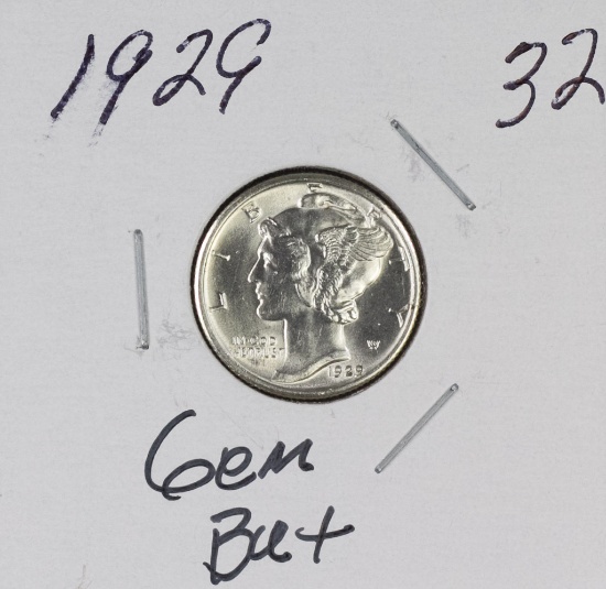 1929 - MERCURY DIME - GEM BU