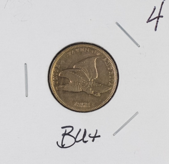 1857 - SMALL LETTERS FLYING EAGLE CENT - BU