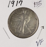 1917 - WALKING LIBERTY HALF DOLLAR - VF