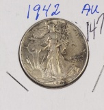 1942 - WALKING LIBERTY HALF DOLLAR - AU