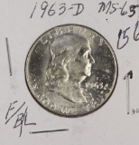 1963-D FRANKLIN HALF DOLLAR - BU - FULL BELL LINES