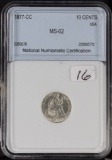 1877-CC LIBERTY SEATED DIME - UNC