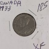 1933 - CANADIAN GEORGE V - FIVE CENTS - XF