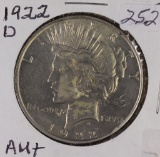 1922-D PEACE DOLLAR - AU