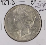 1927-D - PEACE DOLLAR - CH AU