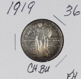 1919 - STANDING LIBERTY QUARTER - CH BU FULL HEAD