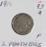 1916 - BUFFALO NICKEL - F