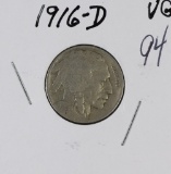 1916-D BUFFALO NICKEL - VG