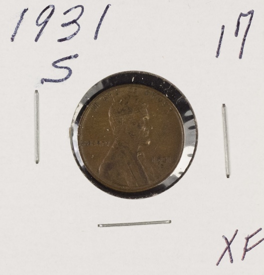 1931-S LINCOLN CENT - XF