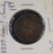 1859 NARROW 9 CANADIAN LARGE CENT