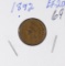 1892 - INDIAN HEAD CENT - XF