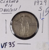 1929-S STANDING LIBERTY QUARTER - VF