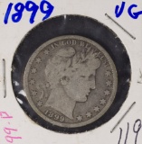 1899 - BARBER HALF DOLLAR - VG