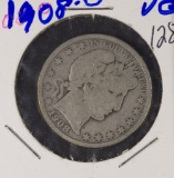 1908-O BARBER HALF DOLLAR - VG