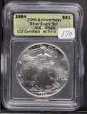 1994 - SILVER EAGLE - ICG MS69