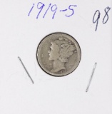 1919-S MERCURY DIME - VG