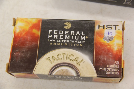 1 Box of 50, Federal Premium Tactical 9 mm