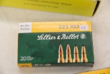 1 Box of 20, Sellier & Bellot 223 Rem 5.56x45
