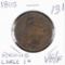 1805 - DRAPED BUST LARGE CENT - VG/F POROUS