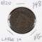 1820 SMALL DATE - MATRON HEAD LARGE CENT - VG